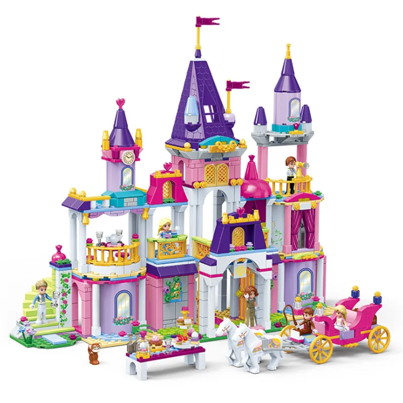 

GUDI Princess Lot Castle Alice Villa Bake Cottage Garden Studio Building Blocks Bricks Girls DIY Kits Toys Kids Gifts