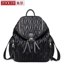 ZOOLER BRAND sheepskin genuine leather backpacks 2016 new Classic women leather backpack limited offer #8105