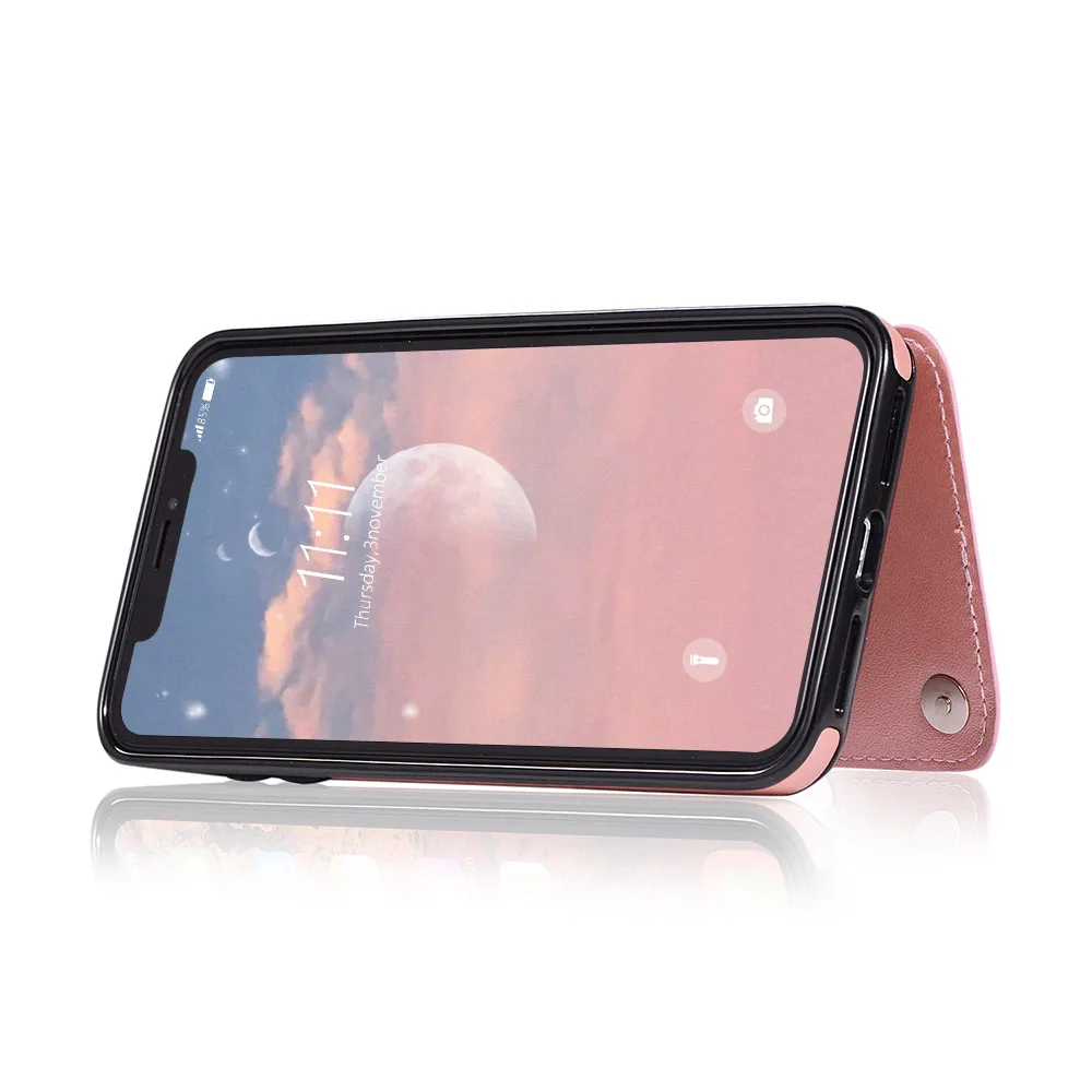 CASEIER деловой чехол из искусственной кожи для iPhone 10 XR XS MAX с держателем карт