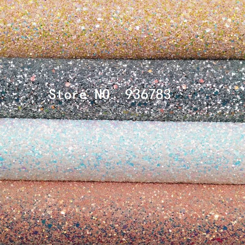 

1PCS A4 SIZE 21X29cm Synthetic Leather, Chunky Glitter Leather For Bow DIY handbags shoes MK117