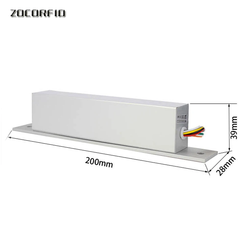 D12V DC Fail Safe NO узкий тип дверной электрический замок для контроля доступа силовые замки безопасности безопасно