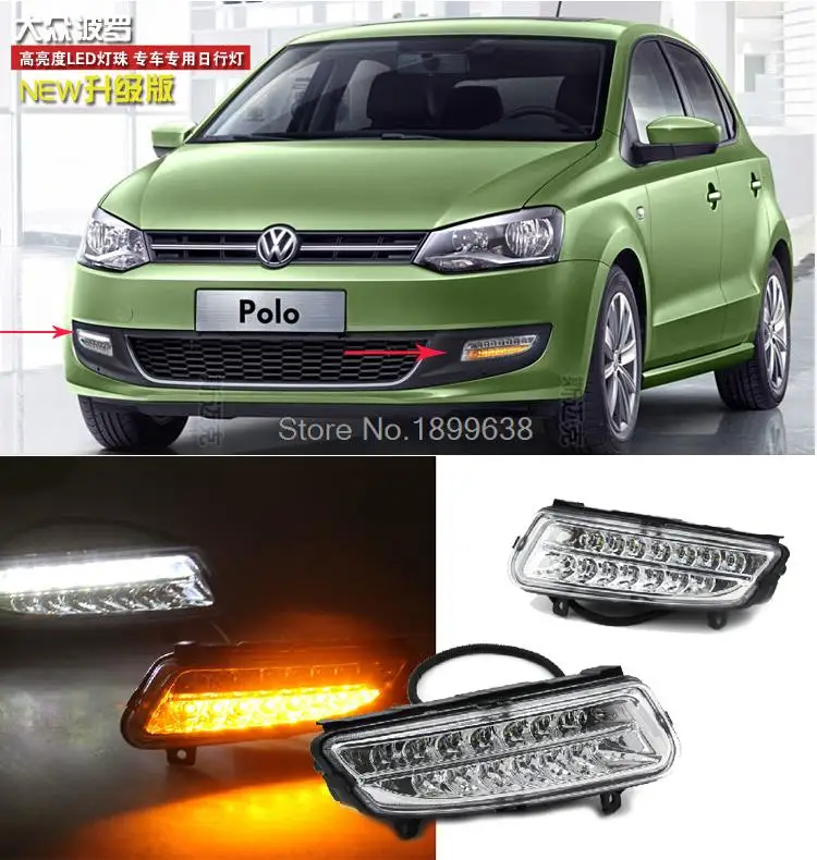 High quality and Waterproof Car DRL Daytime running lights with turn