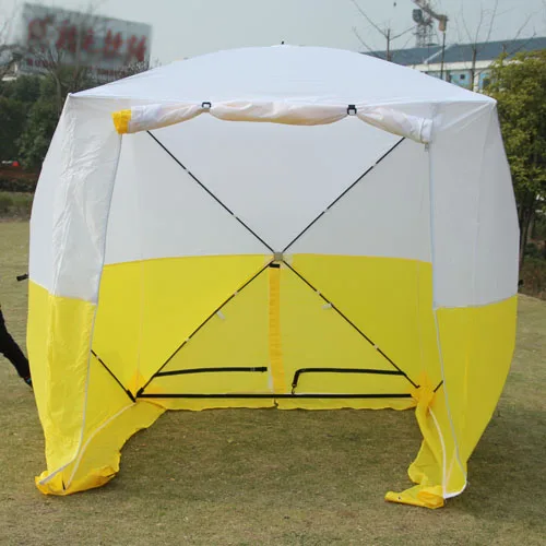 7 дней семейная палатка открытый всплывающий открытый строительный тент легко открыть, тент 2,2x2,2x2,2 м - Цвет: Цвет: желтый