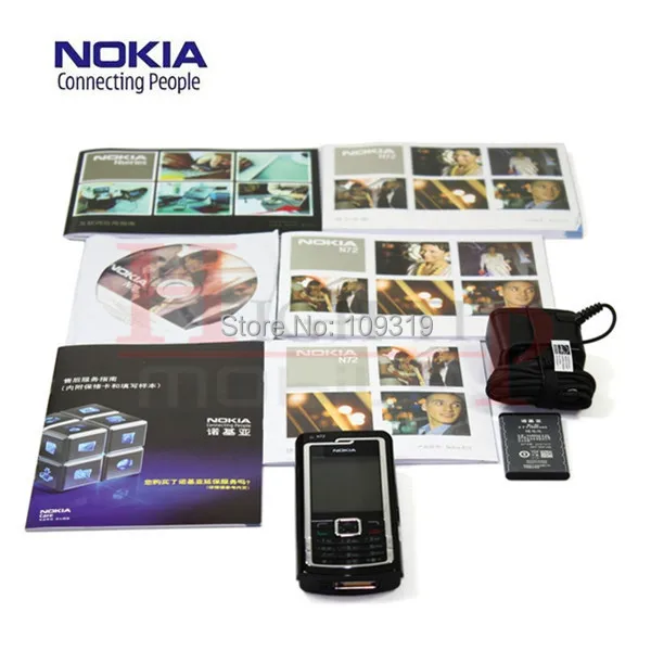Обновленные оригинальные мобильные телефоны Nokia N72 FM радио 2 Мп Bluetooth Jave