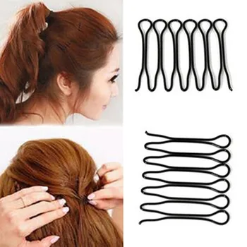 

2Pcs Hair Accessories Donut Big Hair Clips Barrette Styling Braid Hair Grips Pins Styling Tools Hairpins Braider Styles Comb