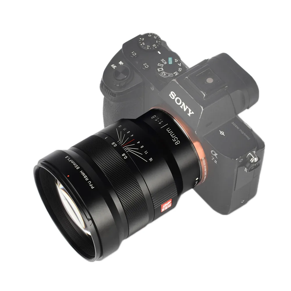 VILTROX 85 мм f/1,8 Полнокадровый ручной объектив с фиксированным фокусом F1.8 для камеры sony E-mount A9 A7M3 A7R3 A6500