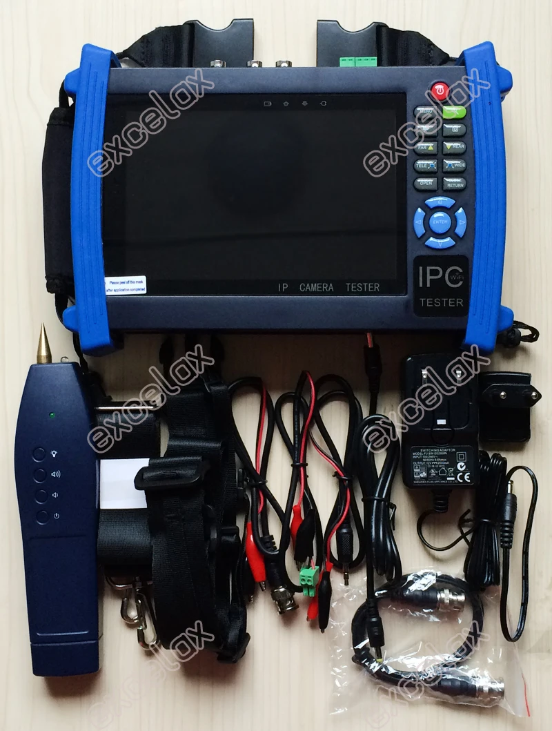 Полный набор функций 6-в-1 IP AHD TVI CVI SDI CVBS аналоговая камера для видеонаблюдения Тесты er " Сенсорный экран ONVIF PoE TDR оптического VFL мультиметр Тесты