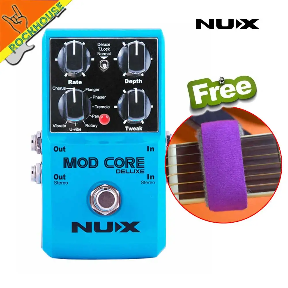 

NUX MOD CORE Deluxe Multi Modulation Guitar Effects Pedal Chorus Flanger Phaser Rotary Speaker Pan Vibrato True Bypass Free Ship