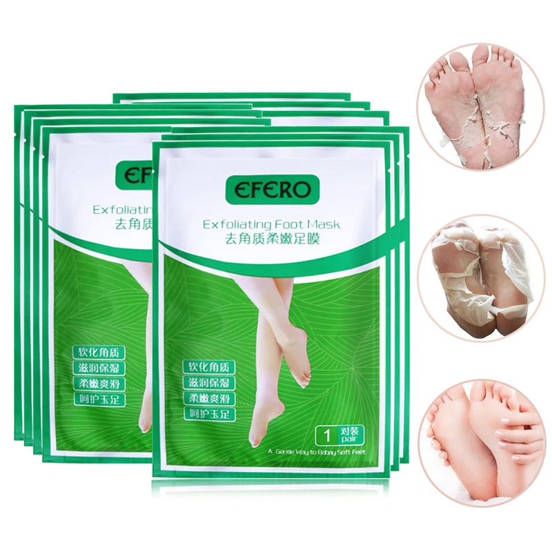 

EFERO Baby Soft Feet Mask For Pedicure Whitening Moisturizing Exfoliating Foot Mask Remove Callus Hard Dead Smooth Skin 30Pair