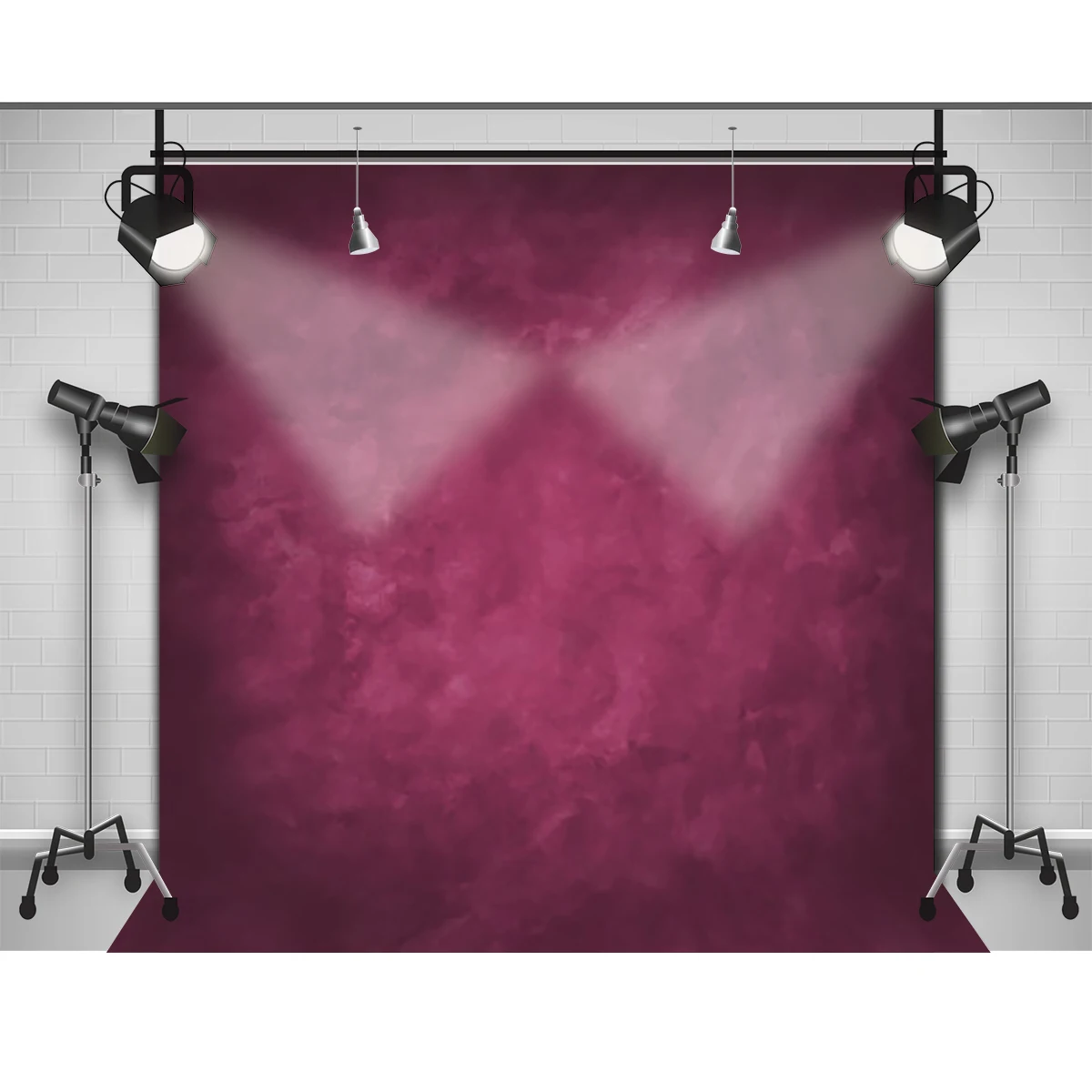 Allenjoy тонкий виниловый тканевый фон для фотосъемки розовый реквизит для съемки в помещении чистый цвет фон для студийной MH-032