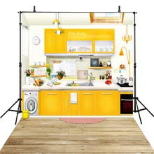 Restaurante de cozinha Cenários de Fotografia Pano de Fundo Para A Fotografia Crianças Festa de Fundo Para Estúdio de Fotografia Foto Achtergrond