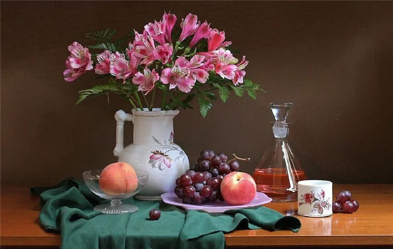 

Diamond Cross Stitch 5d Diamond Embroidery red flower vase home decor diy Diamond painting flower mosaic picture pastes