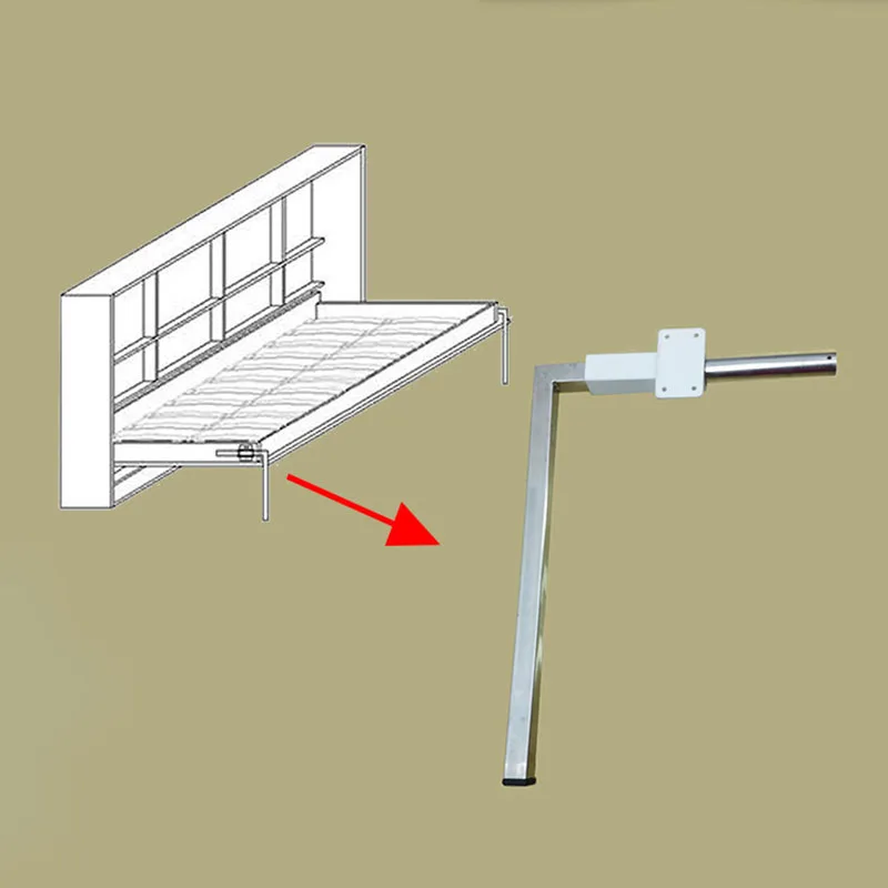 2 шт./лот Складная для кровати ноги стены Скрытая кровать механизм аксессуар нержавеющая сталь мебель ноги