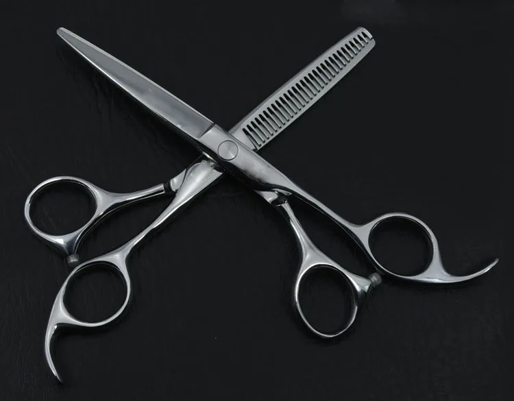 

440C stainless steel japan scissor 6inch cutting scissors thinning scissor for right hand using shears barber salon tools