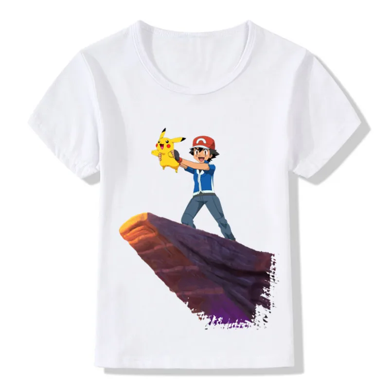 Детская забавная футболка с героями мультфильма «Дэдпул», «Дарт Вейдер», «Cuphead King», детская одежда с героями мультфильмов, летняя белая футболка для мальчиков и девочек, HKP5102 - Цвет: whiteC