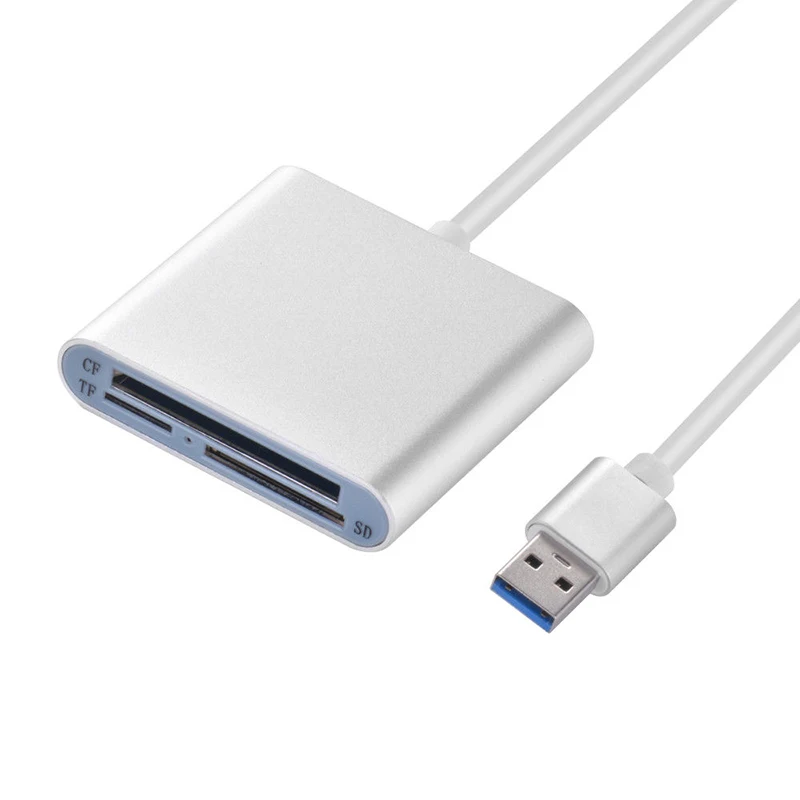 USB 3,0 кард-ридер usb type C to CF SD TF внешний мульти-кард-ридер 3 слота флэш-карта памяти ридер для TF/SD/CF флэш-карт