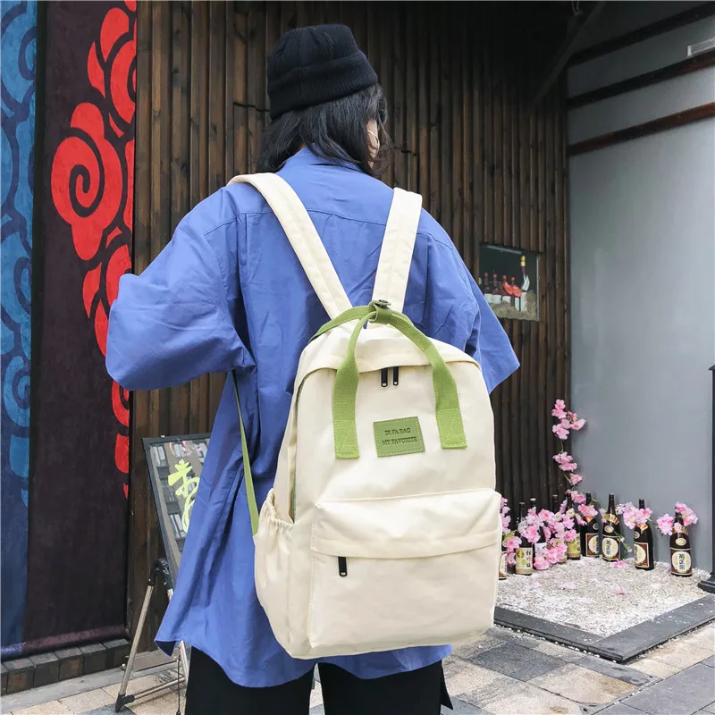 DCIMOR водонепроницаемый нейлоновый женский рюкзак, Женская вместительная школьная сумка, модный рюкзак с кольцом и пряжкой, дорожная сумка, книга Mochila