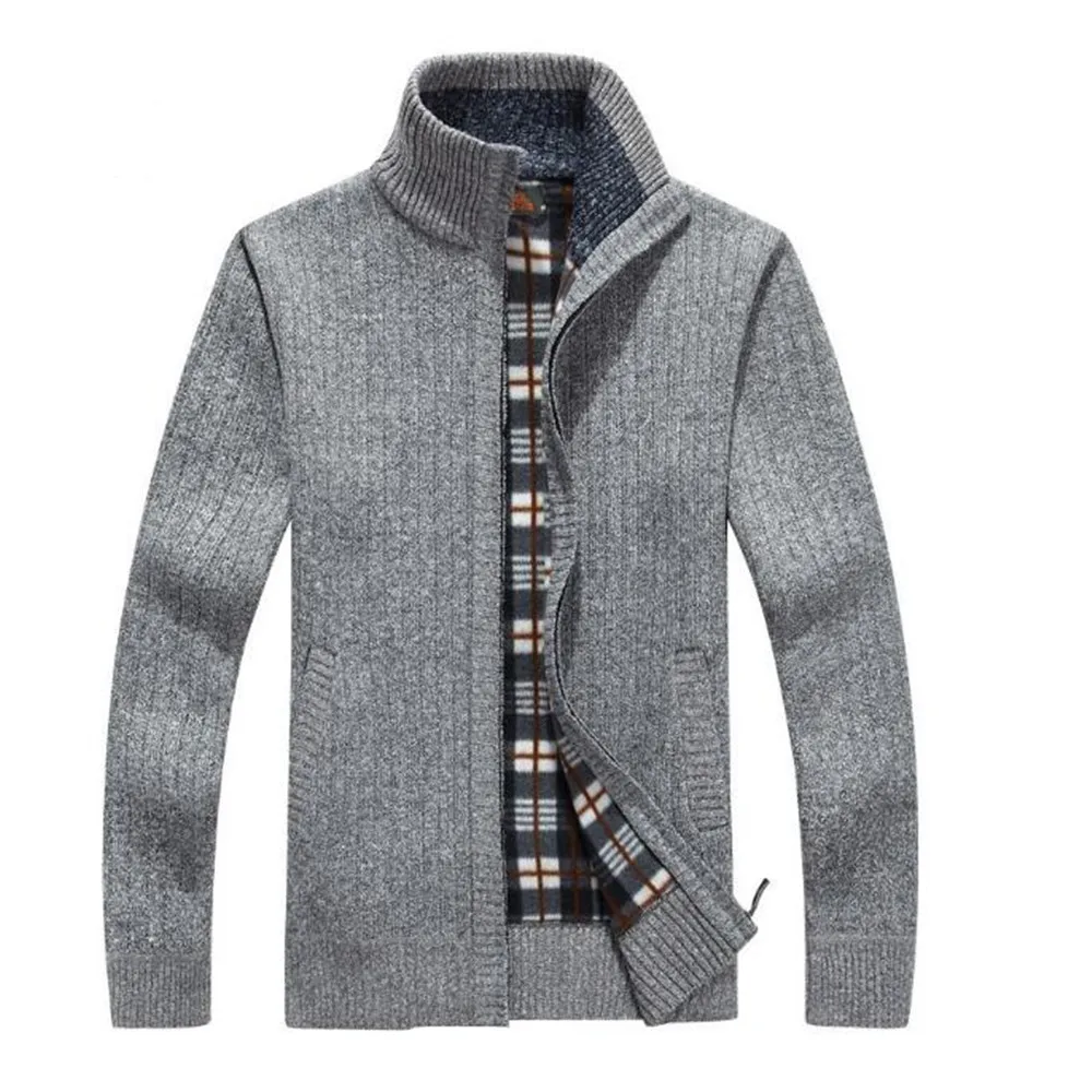 Men's Cardigans Sweaters Top Arrives Autumn Winter Mandarin Collar ...