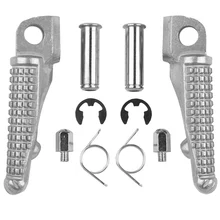 One pair Motorcycle Front Footrests Foot pegs For Kawasaki Ninja ZX6R ZX10R ZX 6R Z1000 Z750