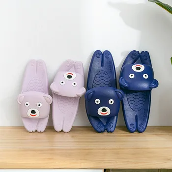 

Summer Kids Boys Girls Slippers Parent-child Pvc Cartoon Dog Design Children Slipper Bathroom Non-slip Soft Bottom Beach Sandals