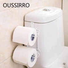 1 шт. дома полезные гладить 2 слоя Туалетная рулонная бумага крючки полки ванная комната висит Организатор для двери кухонного шкафа полотенца держатель