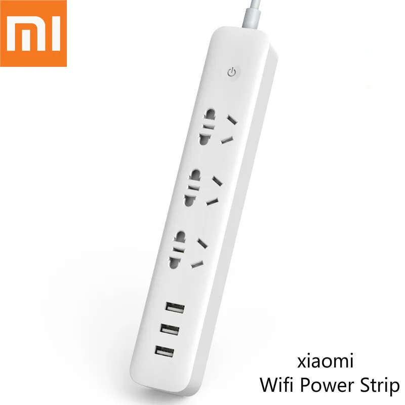 XiaoMi Qingmi полоса розетка 3 USB порт Смарт Wi-Fi мощность полосы 5 В/2,4 A быстрая зарядка беспроводной пульт дистанционного управления с телефоном приложение управление