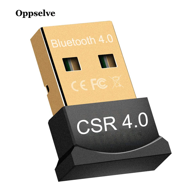 Oppselve Bluetooth адаптер V4.0 CSR Двойной режим беспроводной мини USB Bluetooth ключ музыкальный передатчик звука для компьютера ПК ноутбука