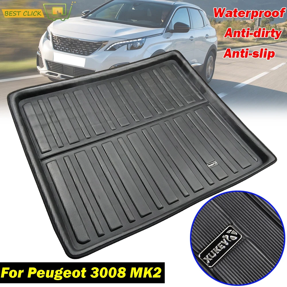Peugeot 3008 New Tailored Black Rubber Car Floor Mats 2017 to Date