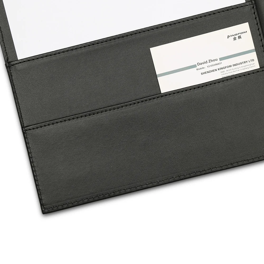 A4 PU Leather Planner Notebook Ring Binder File Folder Portfolio Office School Folder for Documents A4 Paper Writing Board office padfolio
