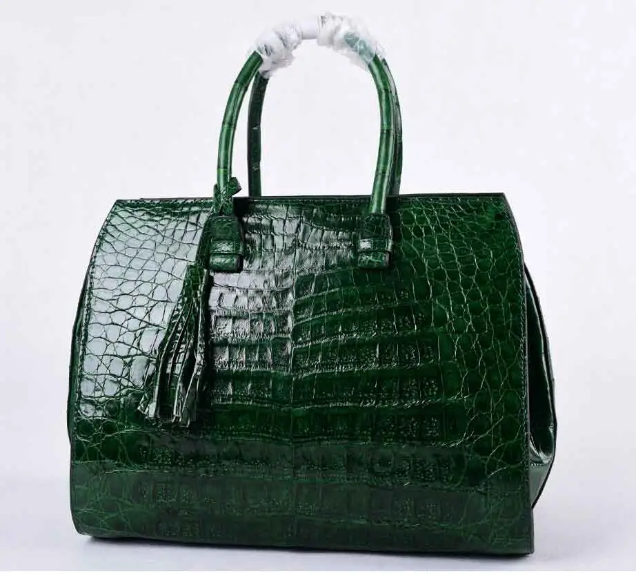 

Accept private label Custom logo wholesale drop shipping Genuine real crocodile leather real Leather handbags Women MessengerBag