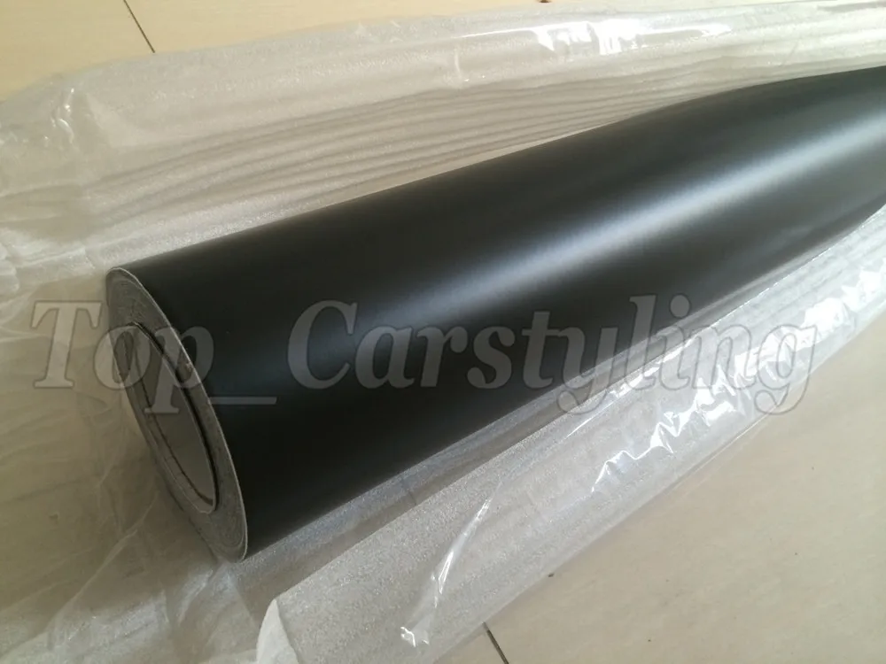 satin Matte black vinyl car wrapping film 3m satin wrapping (1)