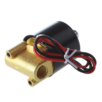 

DC 12V 1/4 Inch Electric Solenoid Valve for Air Water / High Quality Replacement Brass Valve for Use with Pipelines in Water,