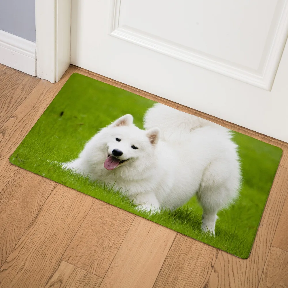 Милый Samoyed входящий дверной коврик для кухни коврик под дверь коврик на кухню коврик для дома домашние Нескользящие коврики для ванной