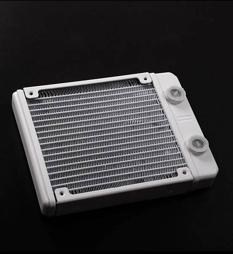 

120mm aluminium computer Water discharge liquid heat exchanger threaded thread radiator for 1*12cm fans for Syscooling