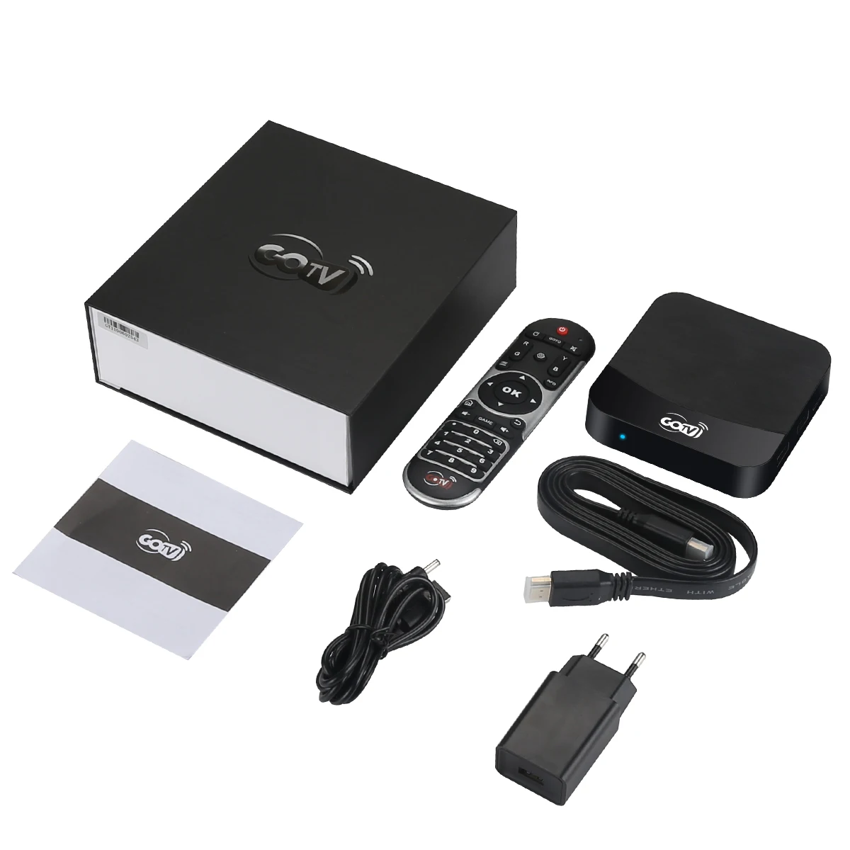 Android 7,1. 2 GOTV Box 4 K четырехъядерный 1 GB/8 GB Amlogic S905X suport wifi 3D 4 K с бразильским IPTV VOD воспроизведением