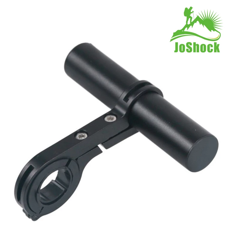 Black Single Rod JoShock велосипедный руль расширенный 20 см кронштейн велосипедный держатель фары фонарь лампа Поддержка Алюминиевый сплав волокно стенд - Цвет: Black Single Rod