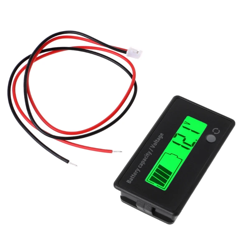 OOTDTY 12V-84V Индикатор емкости свинцово-кислотной батареи Измеритель Напряжения