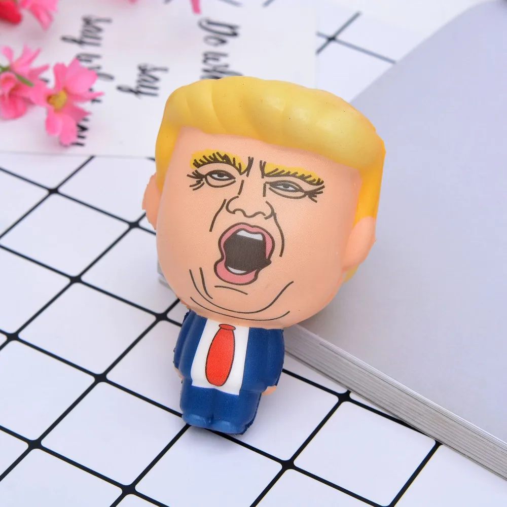 1 шт. милый Дональд Трамп стресс сжимающий мяч Jumbo мягкая игрушка Squishies игрушки для снятия стресса для детей Забавный шутка реквизит подарок# TC - Цвет: 121