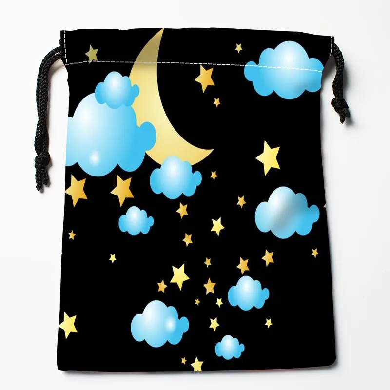 

Best The Moon Drawstring Bags Custom Storage Printed Receive Bag Compression Type Bags Size 18X22cm Storage Bags