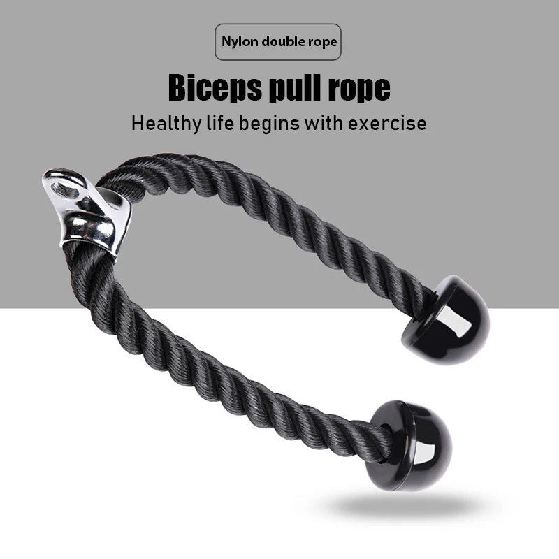 Luyao Gym Pull Rope Tricep Rope Pull Press Down Push Pull Cord Multi Gym Lat Bar Cable Attachment Fitness Tricep Rope