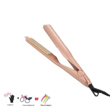 Hair Straightening LCD Iron Curling Iron 2 in 1 Hair Curler straightener comb hair Curler beauty care Iron Hair Comb brush C08 riwa hair straightener brush electric comb ceramics folding professional straightening brush hair curler curling flat iron