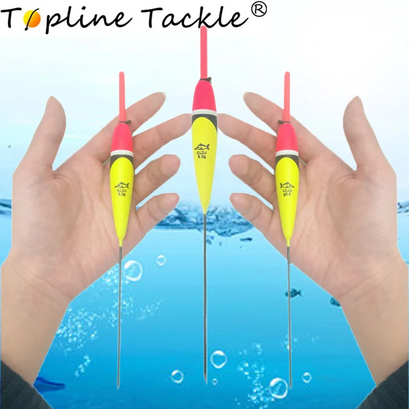 

10pcs/lot Composite Material Sea Fishing Float Buoy For Fishing Accessories Carp Fishing Floats Bobber Stick Mix Color Floats