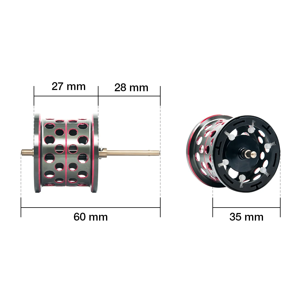 Piscifun Элитная катушка для baitcasing, алюминиевая легкая катушка, магнитный тормоз, двойная катушка для baitcasing, запасные части для рыбалки