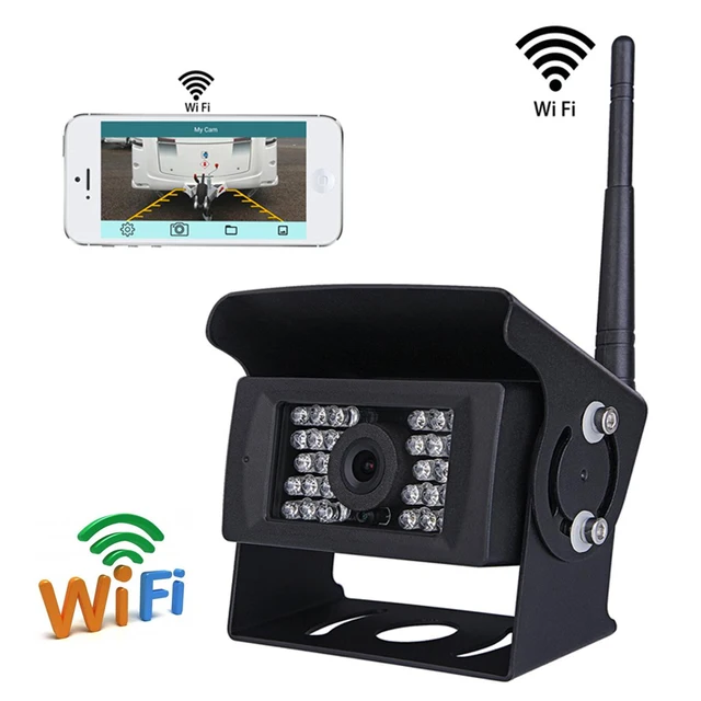 CCTV DC 12V 24V WiFi Wireless Vehicle Reverse Backup Camera For Truck