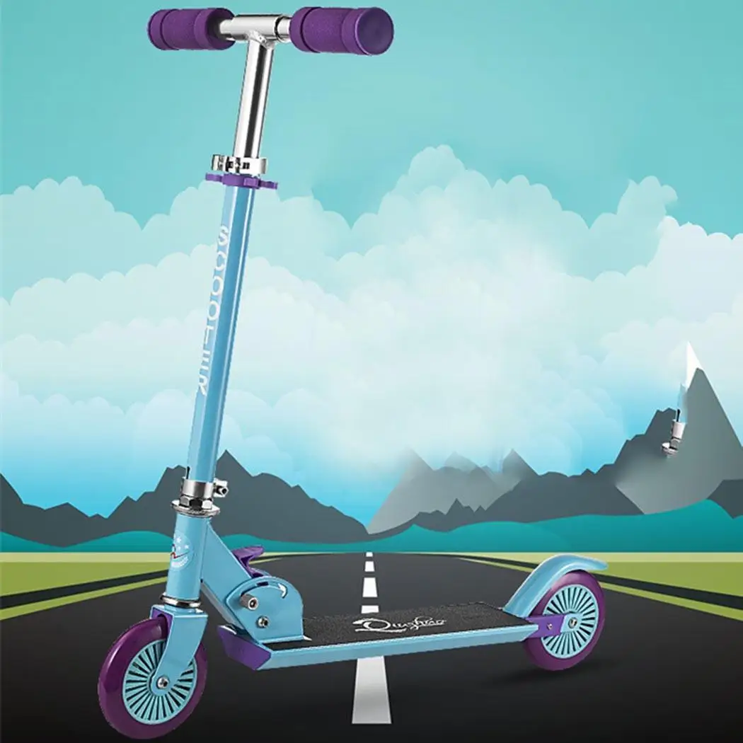 

Children Scooter 2 Wheel Kick Scooter Foot Scooter Skateboard Wheel Music Function Kids Outdoor Sport Toy