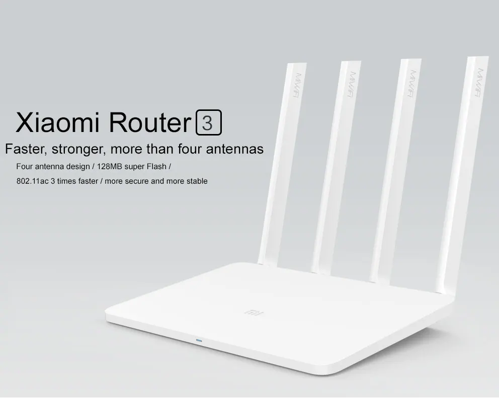Original Xiaomi Mi WIFI Router 3 CPU MT7620A 2.4G5G WiFi Roteador Dual band 4 antenna APP Control 1167Mbps ok   (1)