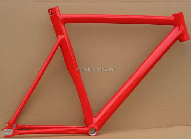 Cheap 2015 Top Sale  Fixed Gear Bike Frame Custom size 59 cm, flat polished professional handmade Free shipping with EMS