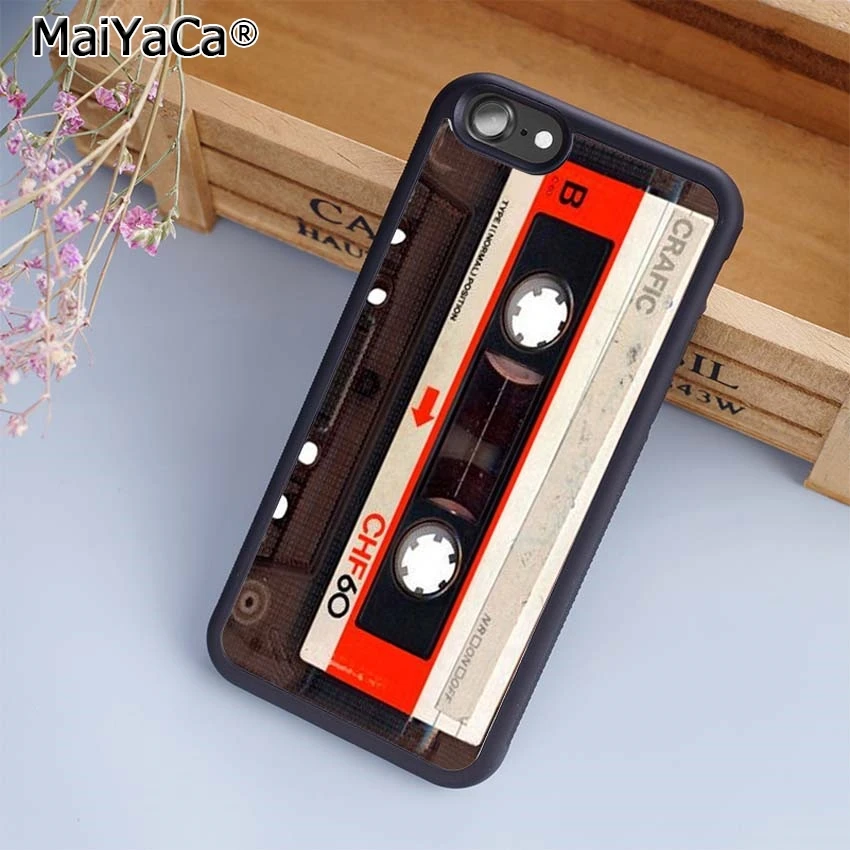 Винтажная компактная кассета в стиле ретро чехол для телефона iPhone 5 6 7 8 plus 11 12 13 Pro X