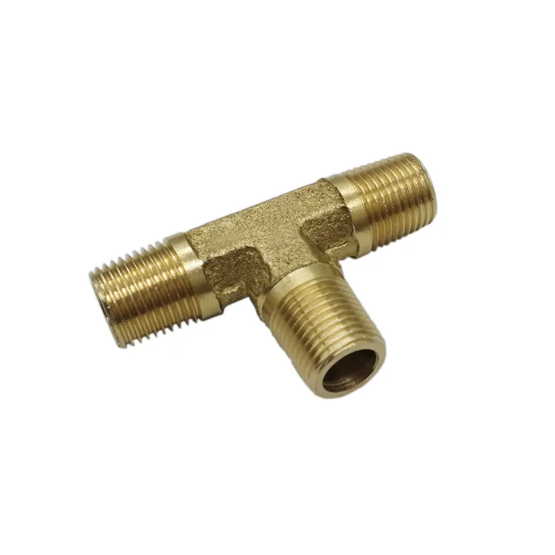 Brass Tee Connector 1/8NPT Male Thread Fittings For Hose | Обустройство дома