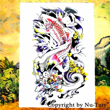 

SHNAPIGN Send money dispenser Temporary Tattoo Body Art Flash Tattoo Sticker 21*15cm Waterproof Fake Henna Painless Sticker